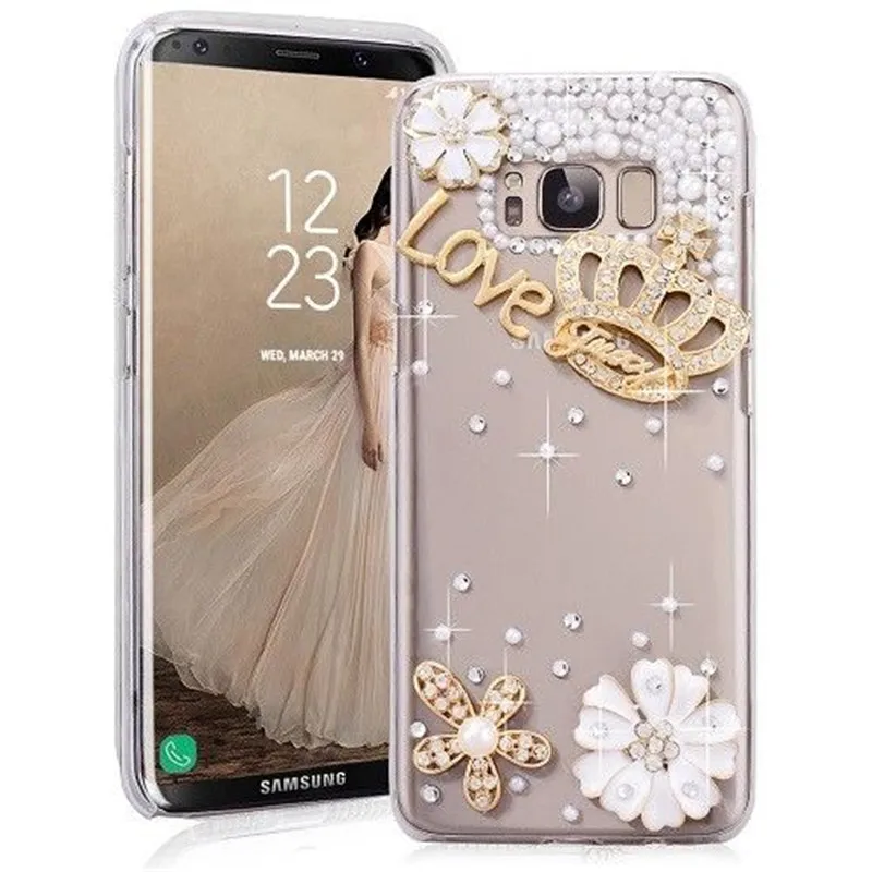 Чехол для телефона LaMaDiaa с 3D кристаллами и бриллиантами ручной работы Samsung Galaxy A9 A8