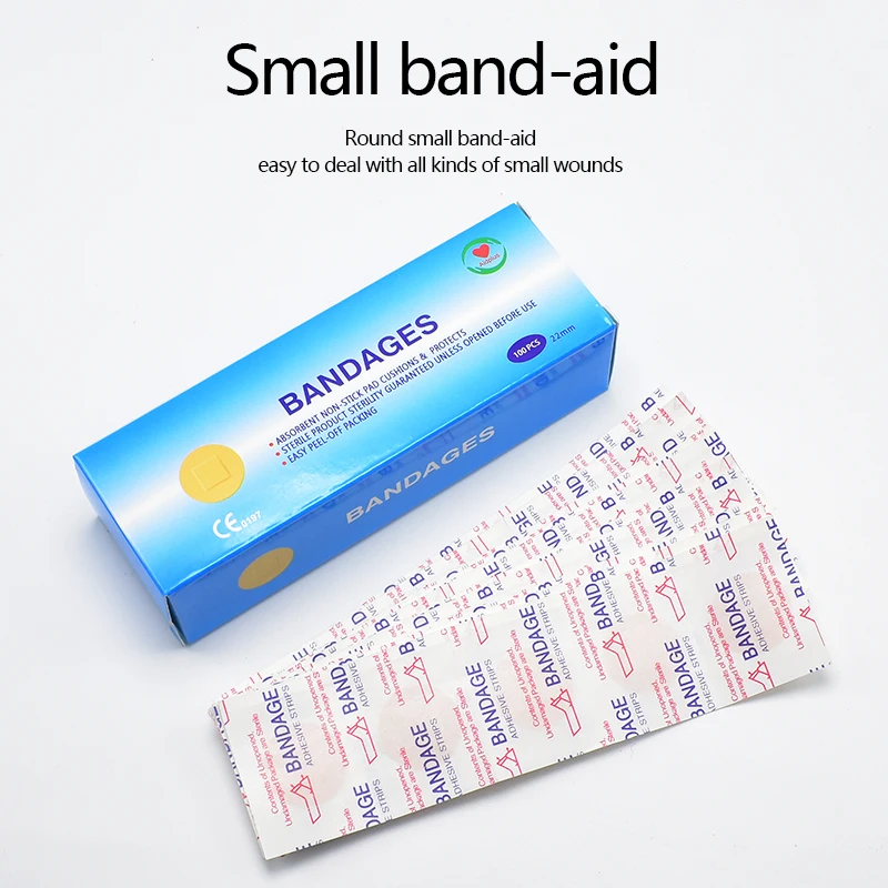 

Waterproof and breathable round with auxiliary adhesive bandage first aid hiking tourism camping emergency emergency bandage