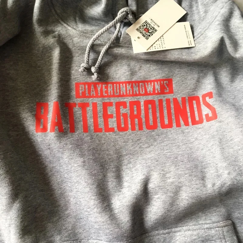  [STOCK]2018 Game PUBG Playerunknown's Battlegrounds Cosplay Winter Thicken Hoodies For Halloween Fr