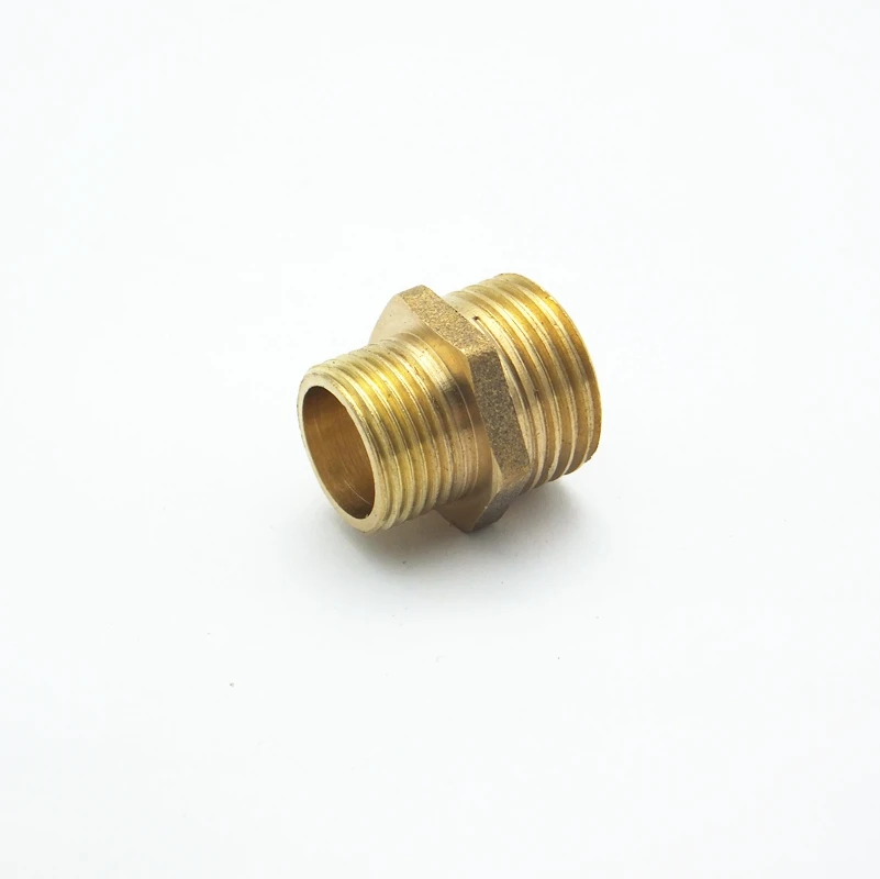3/8 &quotBSP Male x 1/2&quot BSP Длина 22 мм соединение Шестигранная Латунная Труба адаптер