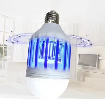 

E27 Indoor 2 in 1 LED Bulb Mosquito Killer Lamp 110V/220V 15W Pest Control Light Bulb electric mosquito insect killer