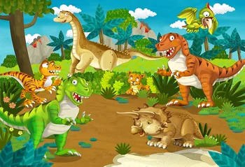 

Vinyl dino park newborn Children Birthday Party Photo background Baby show Custom props Photography Studio lv-490