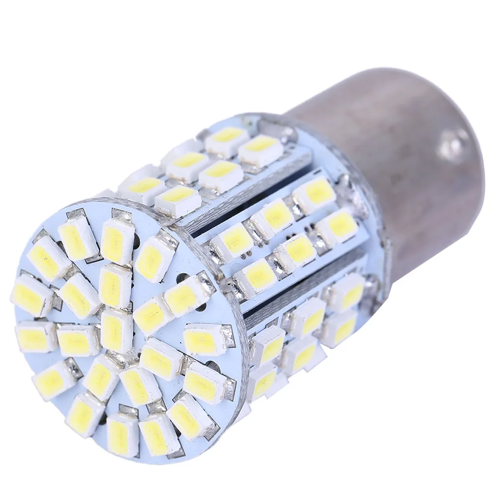 2X 1157 BAY15D 1156 BA15S P21W светодиодный автомобильный светильник SMD3020 64Led 12В белый