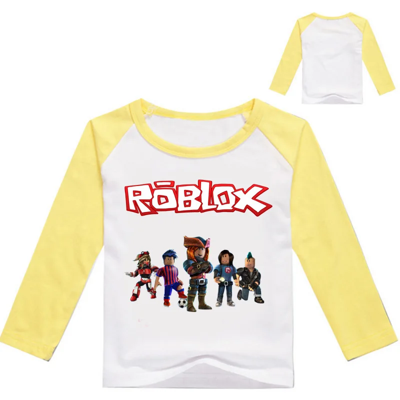 2020 2018 Kids Long Sleeve T Shirt For Boys Roblox Costume For Baby Cotton Tees Children Clothing School Shirt Boys Blouse Tops From Zwz1188 9 3 Dhgate Com - boys long sleeve roblox logo top tee t shirt dark gray s 8 m