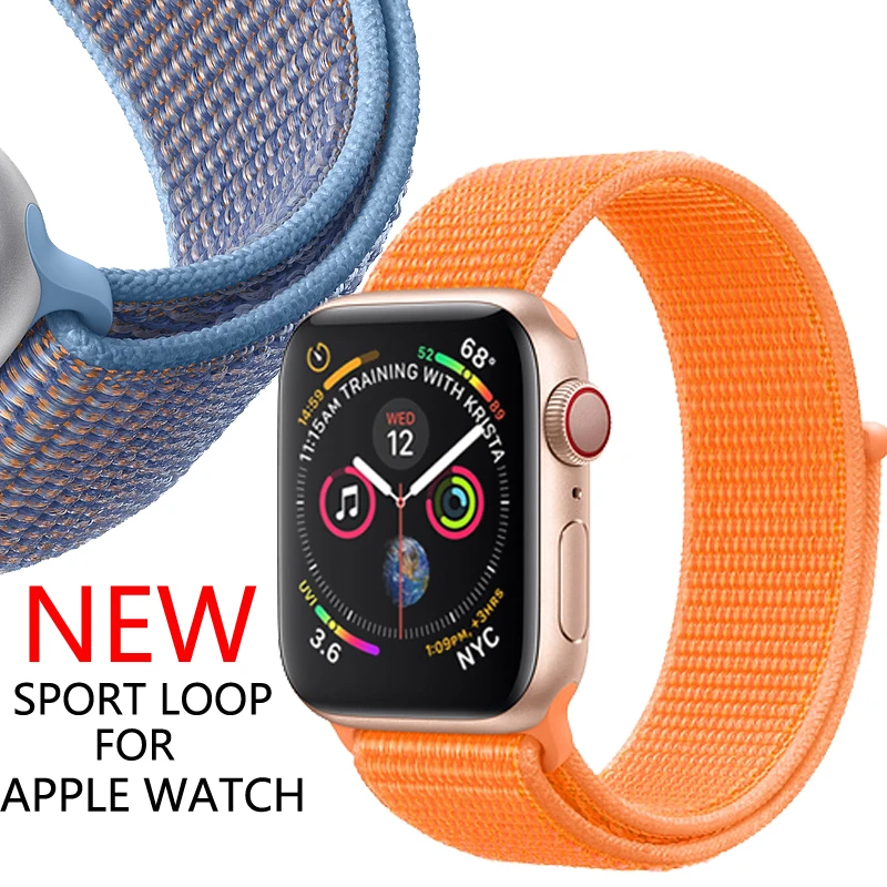 OSRUI Спортивная петля для Apple Watch band 4 iwatch 42 мм 38 44 40 ремешок мягкий дышащий