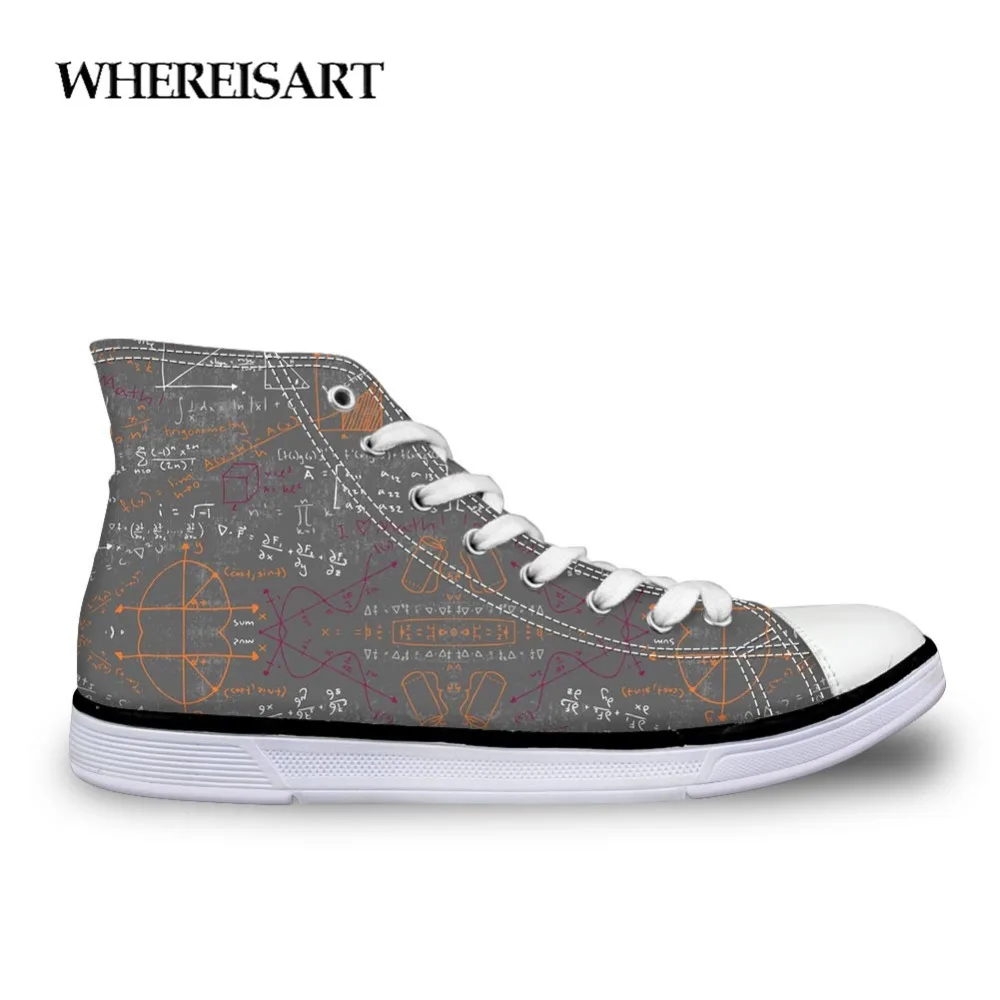 

WHEREISART New High Top Canvas Shoes Men Hot Spring And Autumn Men Black Lace Boy Shoes Men New Casual Shoes Walking Sneakers