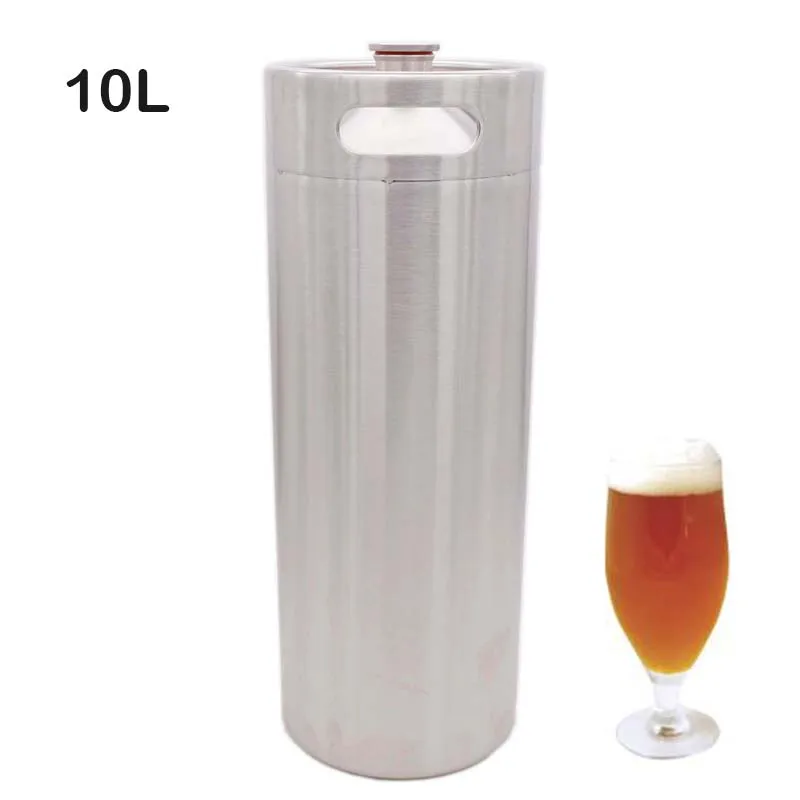 10 Liter 304SS Mini keg Beer Growler Portable Beer Bottle Homebrew Beer