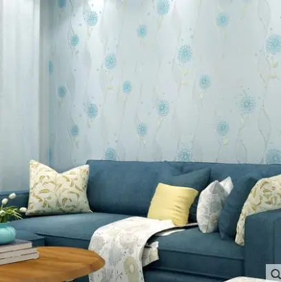 Seiko garden 3d solid wall paper non-woven wallpaper self-adhesive living room bedroom warm girl children's room