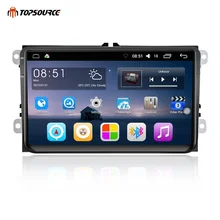 TOPSOURCE Car Radio GPS Double 2 Din Android 9 Inch Wifi BT FM Mirror Link Touch Screen 800 X 480 Car Multimedia Player For VW TOPSOURCE Car Radio GPS Double 2 Din Android 9 Inch Wifi BT FM Mirror Link Touch Screen 800 X 480 Car Multimedia Player For VW