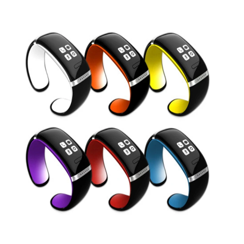 Fashion Bluetooth Smart Bracelet L12S Wrist Watch Sports Fitness Tracker Wrist smart bracelet Yellow and black