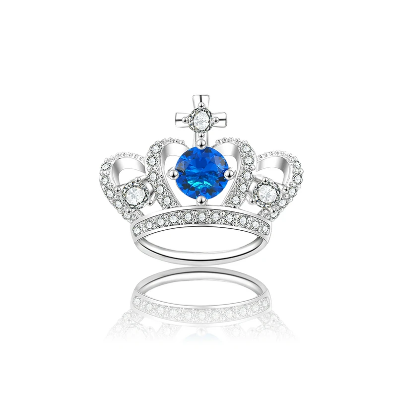 

Mytys Princess Tiara Crown Brooch Pins High Level Cubic Zircon Elegant Pin for Coat Sweater Suits Dresses Collar Decoration X342
