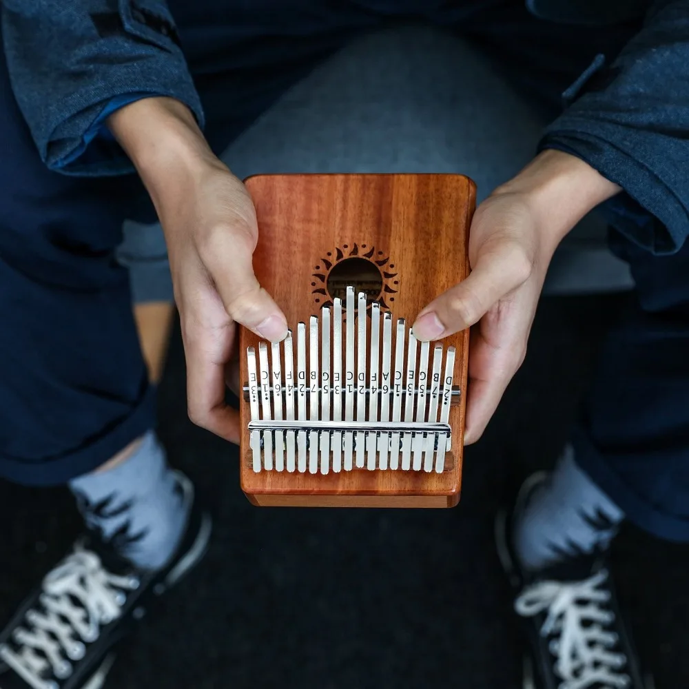 Donner 10/17 клавишный палец калимба Mbira большой палец пианино мини-клавиатура Marimba деревянный музыкальный инструмент корпус из красного дерева с тюнинговыми инструментами