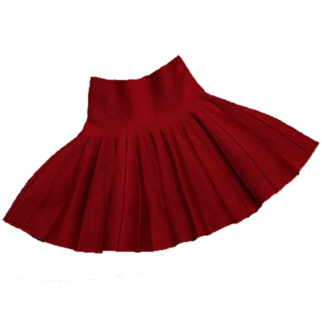 Buy knitted little girls skirts for school clothing