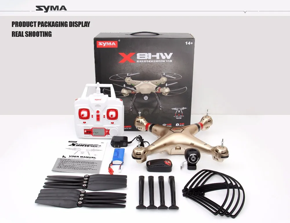 

SYMA Official X8HW FPV RC Drone with WiFi HD Camera Real-time Sharing Drones Helicopter Quadcopter Dron with Hovering Function