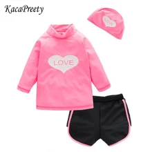 Сладкие Девочки Купальники Лето Малыш Дети Купальник сердце принцессы купальный костюм дети боди 2-6Yrs