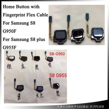 10 шт./лот для Samsung Galaxy S8 g950/S8 плюс g955 домой гибкого Главная Кнопка Touch ID Сенсор ключ flex ленты Ремонт Запчасти
