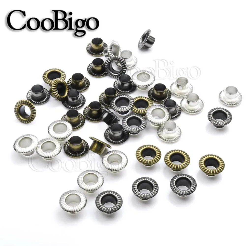 100pcs Flower Metal Eyelets Grommets for Fabric Clothing Sewing Shoes Belt  Cap Bag Scrapbooking Leather DIY Accessories Hole 5mm - AliExpress