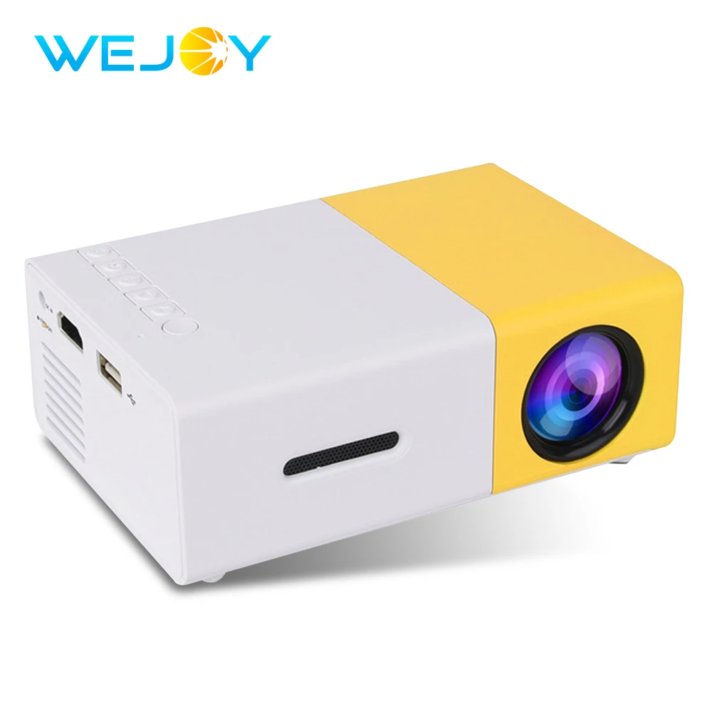 Wejoy LCD Projector YG-300 LED Pocket Projector Mini Video 320x240P LED Projector Media Player TV Home Theatre Proyector Portati