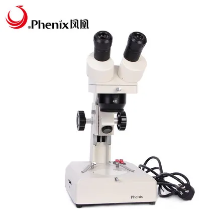 Phenix Supplier 10X-40X wide field binocular stereo microscope for jewelry/industries with 105mm long working distance