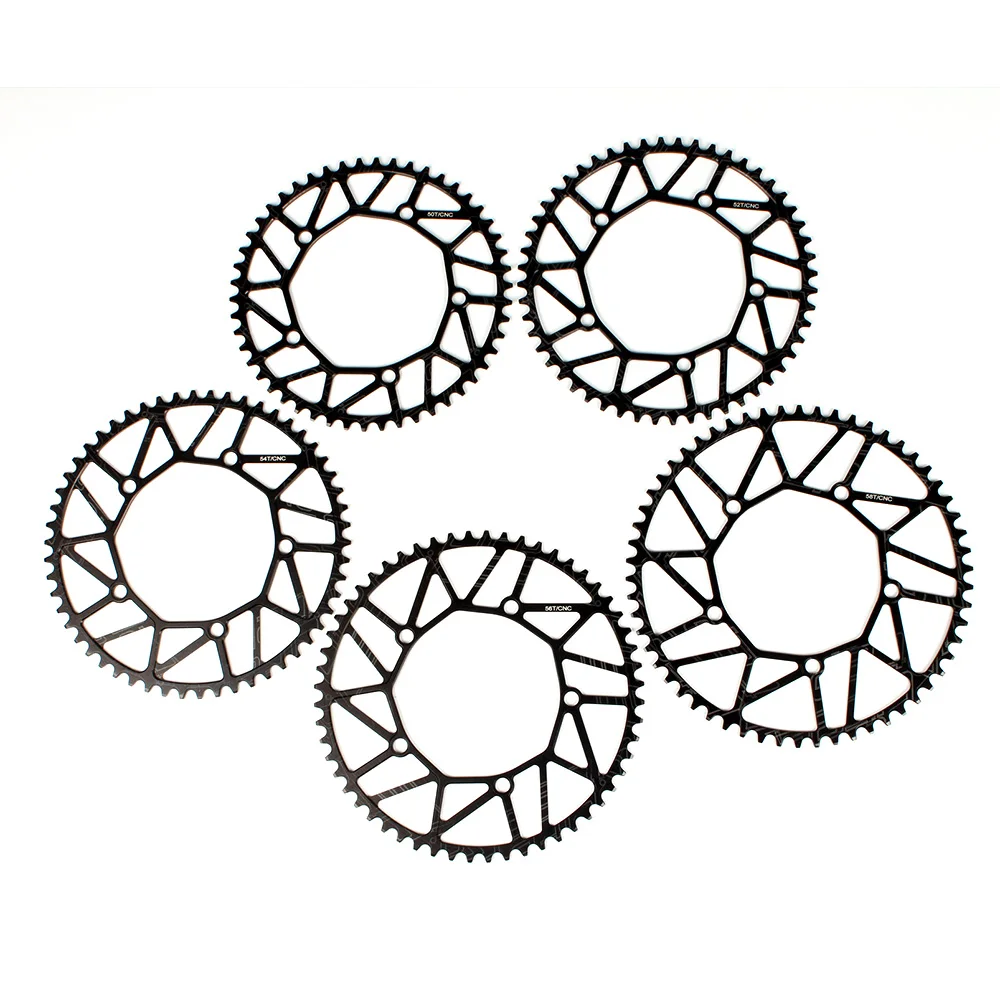 Crankset 50 T/52 T/54 T/56 T/58 T велосипед Велоспорт полые цепи Одиночная рукоятка колеса