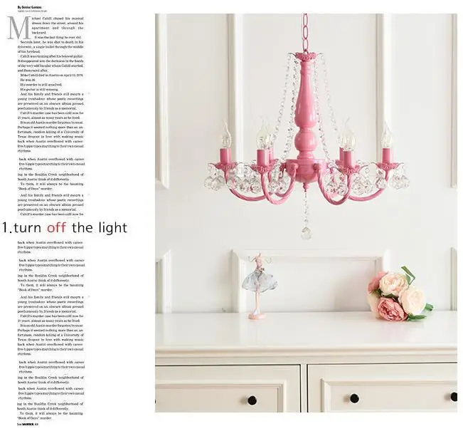 Macaron скандинавский ins идиллический корейский розовый зеленый подвесной светильник белый принцесса девочка детская комната спальня столовая хрустальный светильник