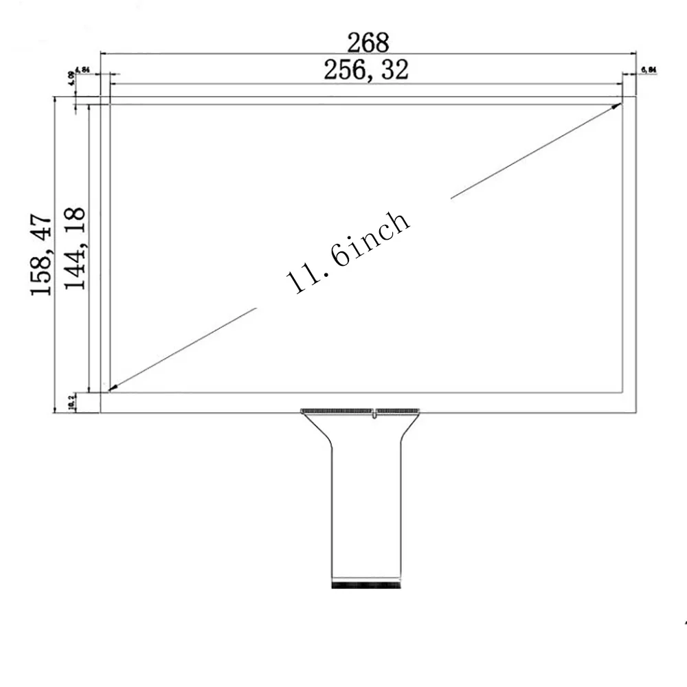 11,6 дюймовый USB емкостный сенсорный экран Raspberry Pi win7 8 10 10fingers touch G