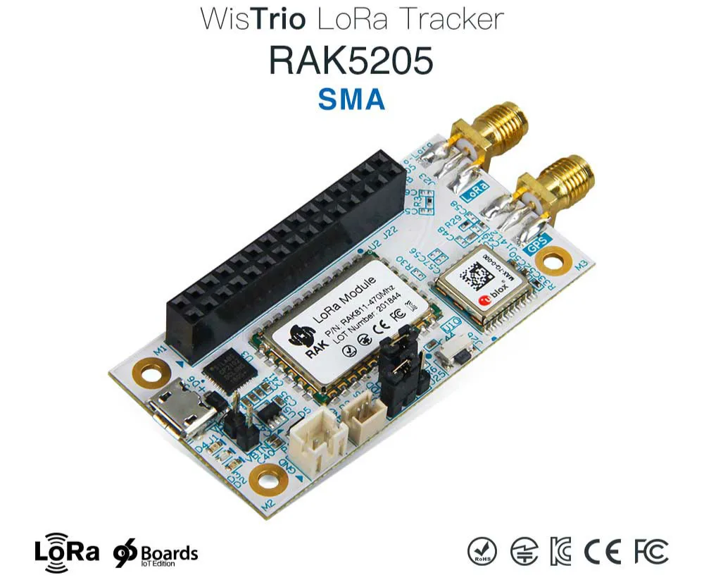 

5205 LoRaWAN Tracker module, providing open source engineering, supporting low power mode