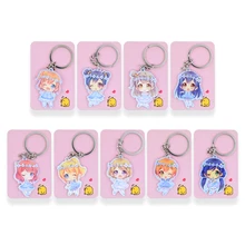 

Love Live Keychain 9 Styles Hanayo Nico Kotori Key Chains Pendant Hot Sale Custom made Anime Key Ring FQ1