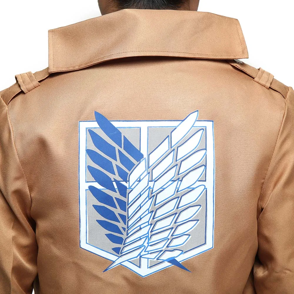 Атака на Титанов куртка Shingeki no Kyojin Косплей костюмы Recon Corps символ Крылья Свободы