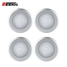 4 шт. PIR датчик движения светодиодный светильник под шкаф светильник Питание от батареи типа ААА кухонная лампа домашний Декор Светильник ing для ребенка прикроватный коридор