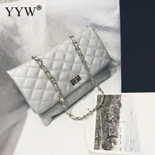 2019 New Fashion Clutch Women Black White Chain Shoulder Bag Softbag Evening Bag Ladies Hand Bag Leather Yellow Silver Handbag 2019 New Fashion Clutch Women Black White Chain Shoulder Bag Softbag Evening Bag Ladies Hand Bag Leather Yellow Silver Handbag