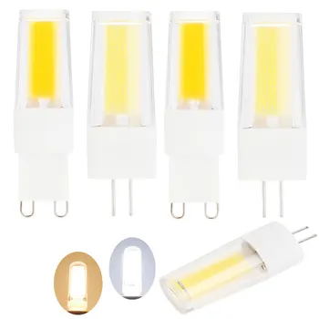 

G4 Led Bulb lamp G9 Led lights 220V Dimmable 9W Cob Bulbs Replace 60W Halogen Lights Warm/Cool White Chandelier Lighting