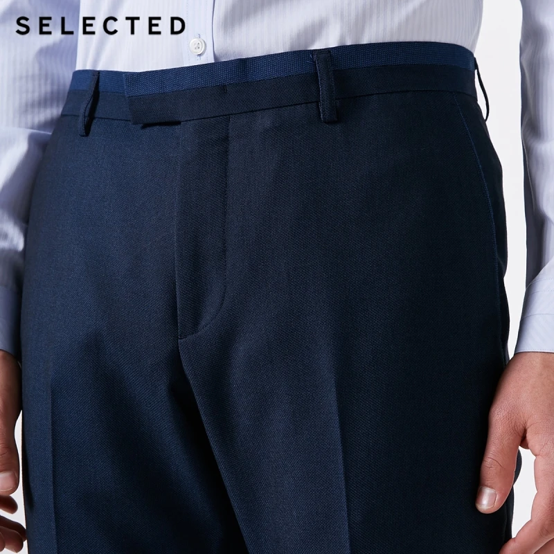 Выбранные Для Мужчин's Однотонная одежда классического кроя брюки T | 41916A505