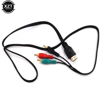 HDMI-compatible HDTV VGA AV Cord Audio Video Converter Adapter 1080p HDMI-compatible To RCA Cable For HDTV High Quality