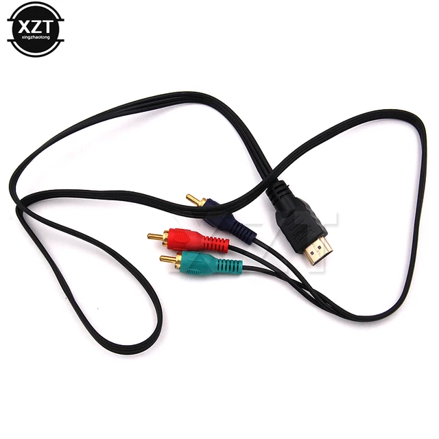 HDMI-compatible HDTV VGA AV Cord Audio Video Converter Adapter 1080p HDMI-compatible To RCA Cable For HDTV High Quality