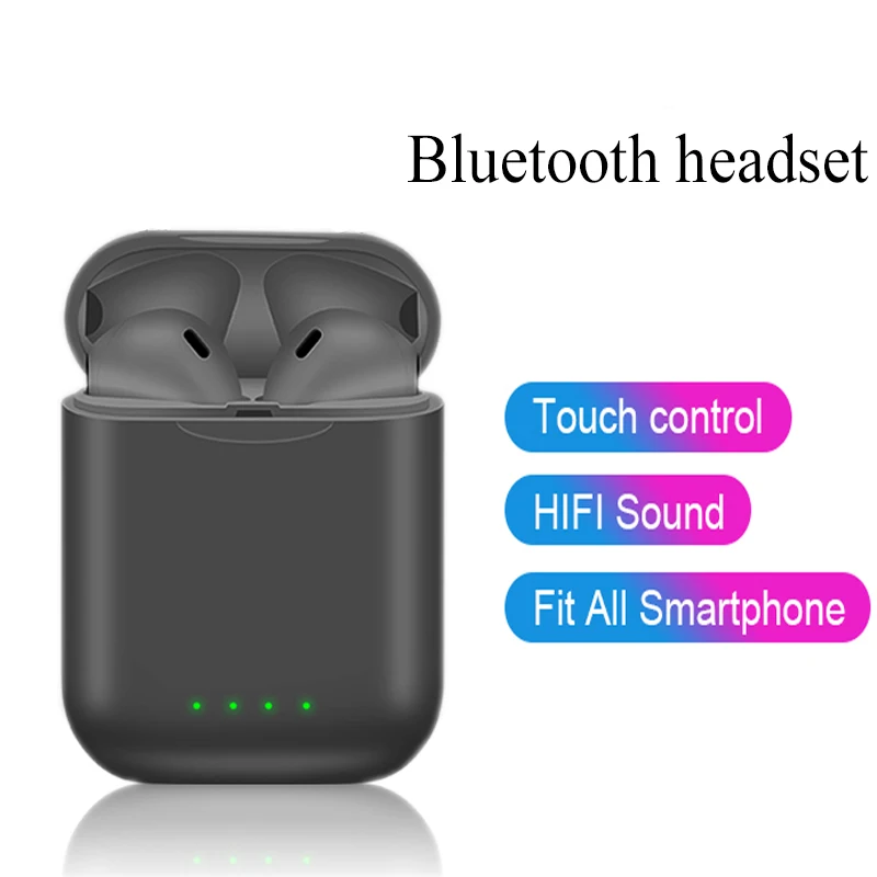 

Smart touch wireless bluetooth headset touch sport running earplug TWS 5.0 sports bluetooth headset PK i9s i10 i12 headset
