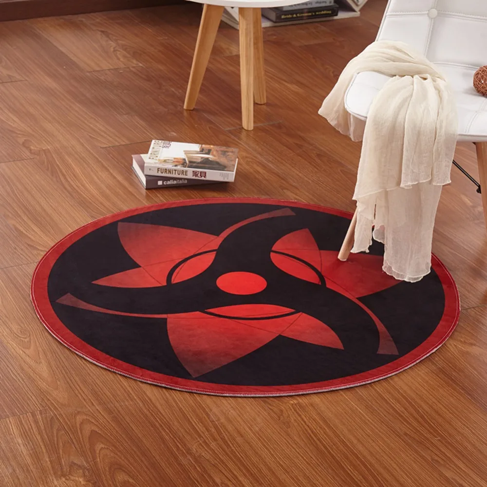 

Hote Anime Naruto Sharingan Cosplay Soft Fleece Cartoon Mat Blanket Halloween Cosplay