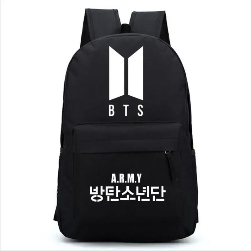 

Men Women BTS Bangtan Boys Bulletproof Boy Scouts Army Rucksack Backpack Bag School Shoulder Travel Book Bag Gift