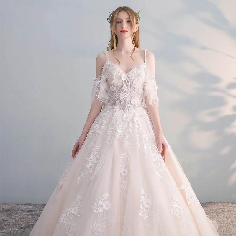 Beauty Emily Vestido de Noiva элегантное платье невесты винтажное De Mariage специальное
