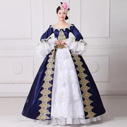 Ренессанс викторианской платье бальное Вампир Хэллоуин Belle костюм сценическая одежда