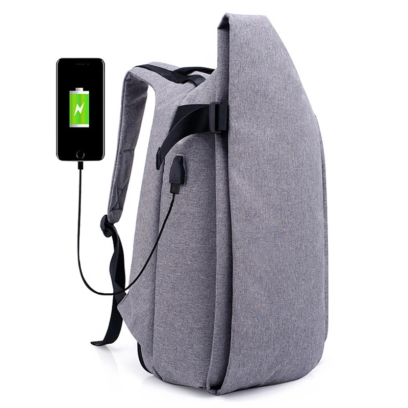 

Anti-theft Canvas Backpack Men's USB Charging School Bags Multifunctional Large Capacity Backpacks For Businessman Travel XA63WC