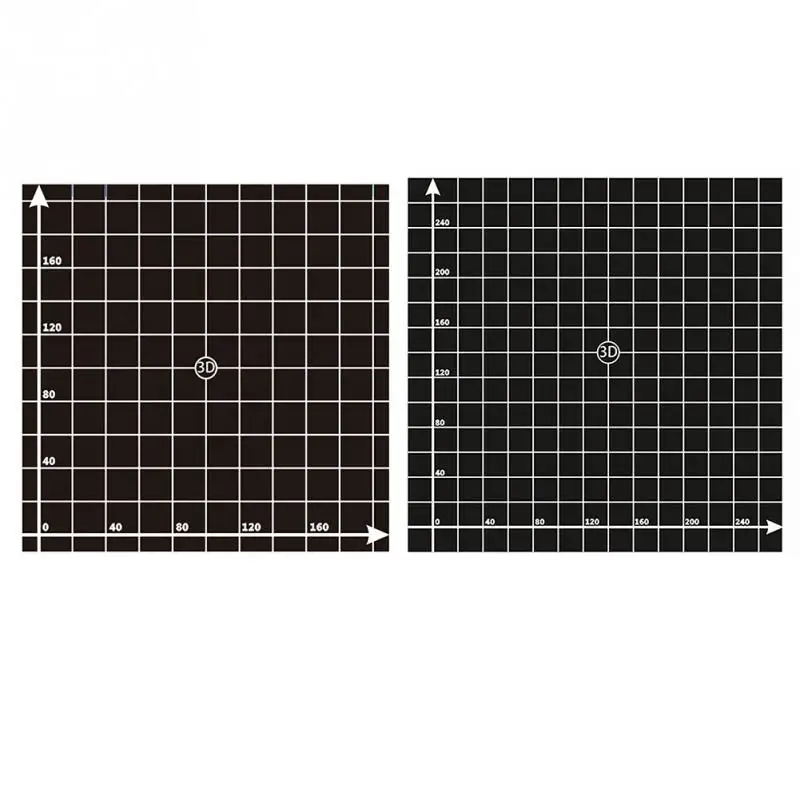 300*300 мм/220*220 мм 3d принтер тепло горячие наклейки для кровати координатная печатная поверхность горячей кровати наклейка часть для 3d принтера аксессуары