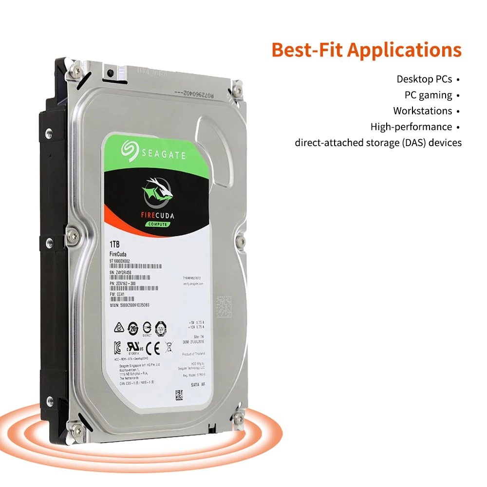Seagate 1tb Desktop Hybrid Internal Hard Disk Drive 3 5 7200rpm Seagate 1tb Desktop Hybrid Internal Hard Disk Drive 3 5 7200rpm Sata 6gb S 64mb Cache St1000dx002