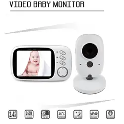 Видеоняни и радионяни 3,2 дюймов ЖК-дисплей Дисплей 2,4 ГГц Беспроводной видео монитор за наблюдением за ребенком няня безопасности Камера