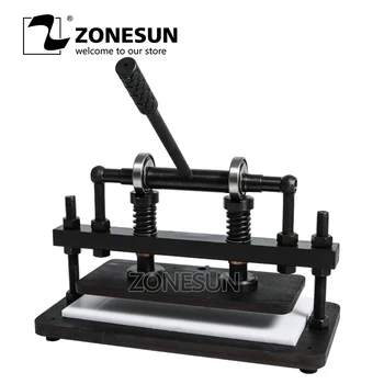 

ZONESUN 3616cm Double Wheel Hand leather cutting machine photo paper PVC/EVA sheet mold cutter leather Die cutting machine tool