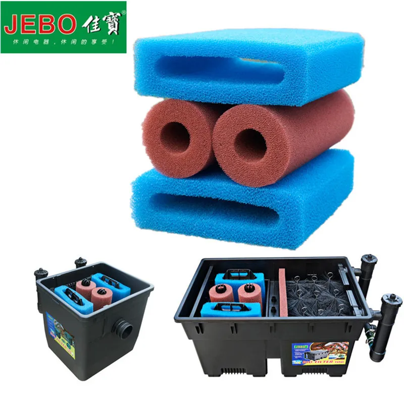 Оригинальный фильтр губка JEBO для 100I 100II 100III 50IA 50IB 1 комплект бак из хлопка