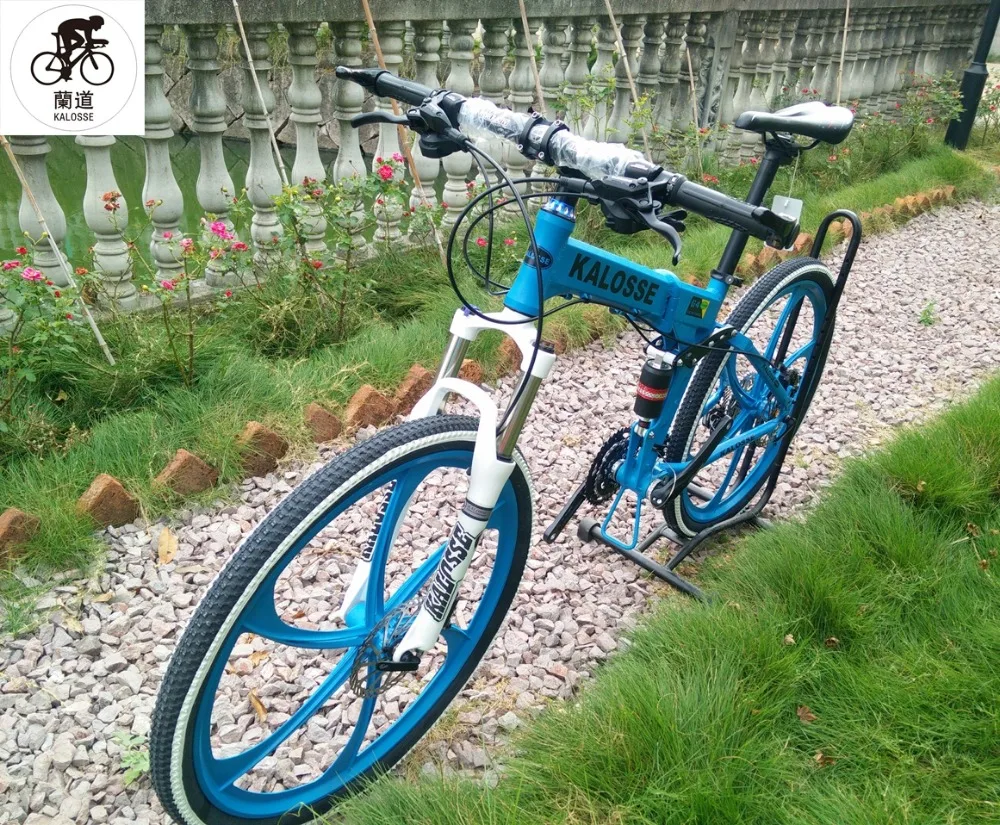 Clearance Kalosse Children bicycle full suspension mountain bike M390 folding mountain bicycle 27 speed 26er 1 Clearance Kalosse Children bicycle full suspension mountain bike M390 folding mountain bicycle 27 speed 26er 1