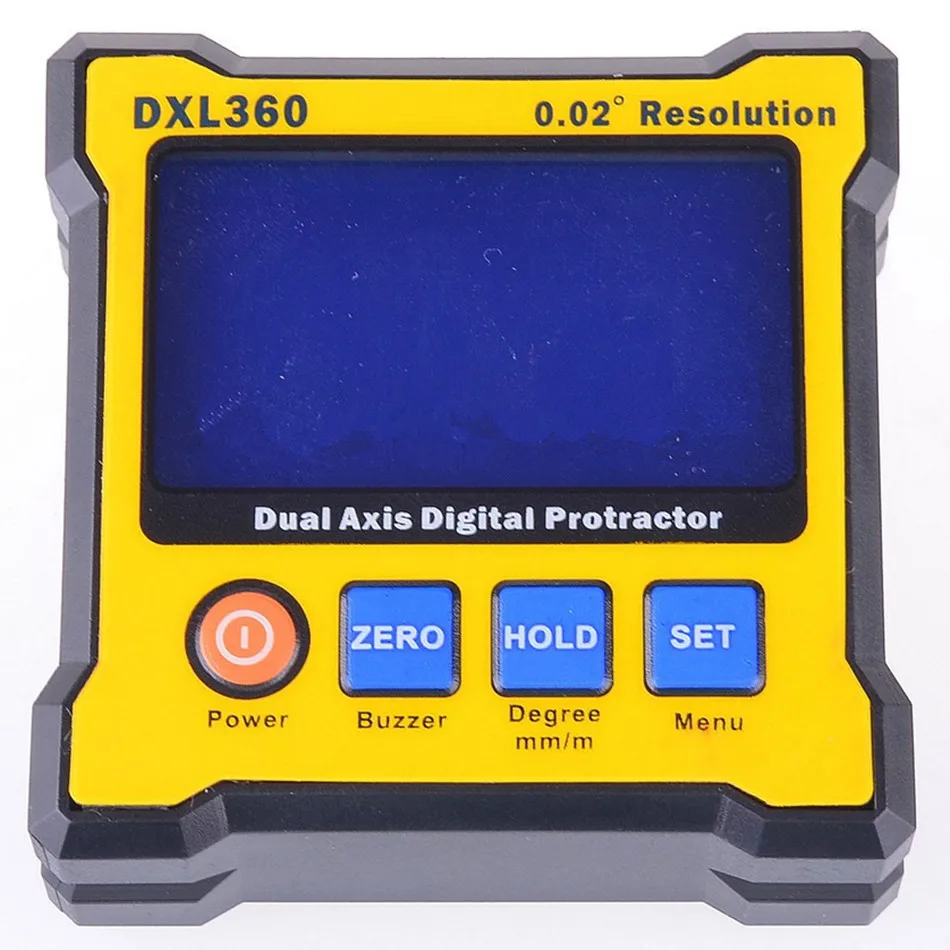 DXL 360 Upgrade High Precision LCD Mini Digital Protractor Inclinometer ...