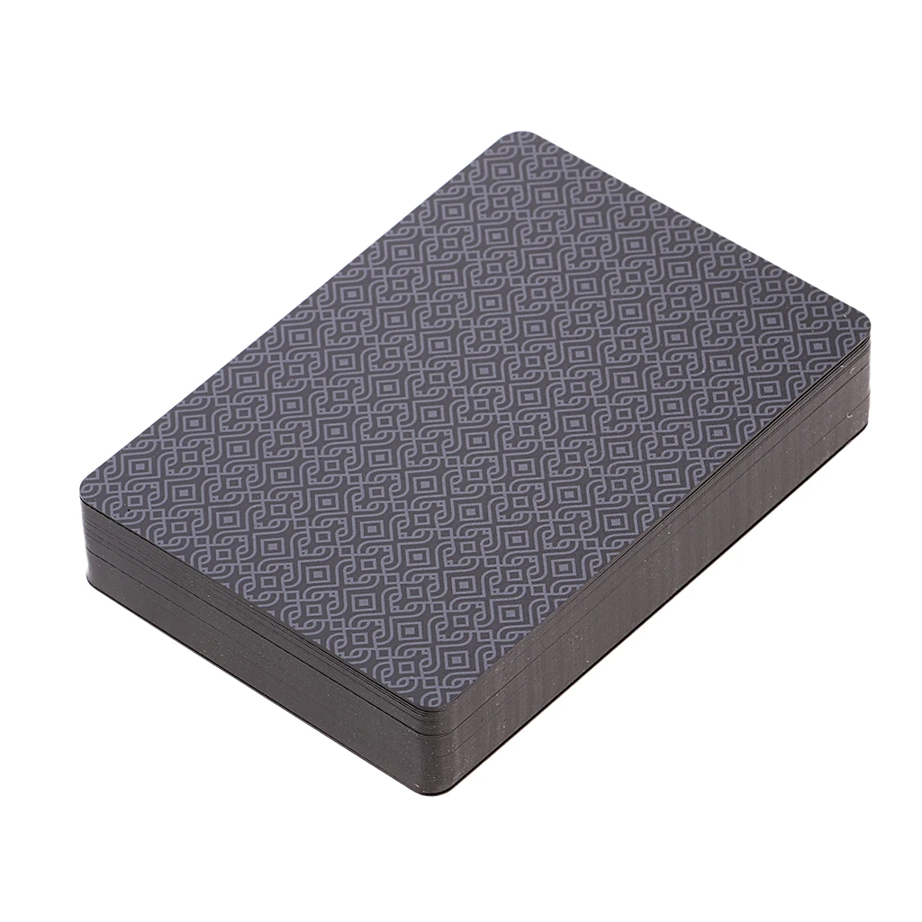Waterproof Black Plastic PVC Poker Magic Table Board Game Playing Cards Collection Gift