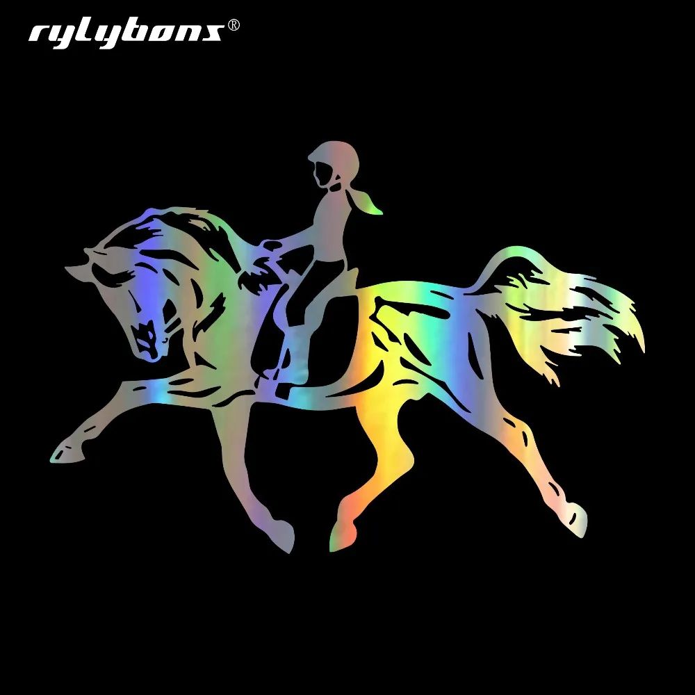 Rylybons 18*12 5 см для верховой езды прыжки с лошадью спортивные наклейки девочек на